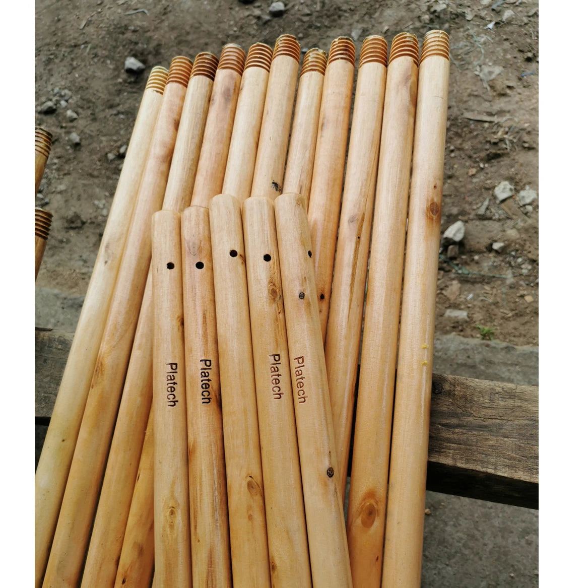 Varnished Broom Stick