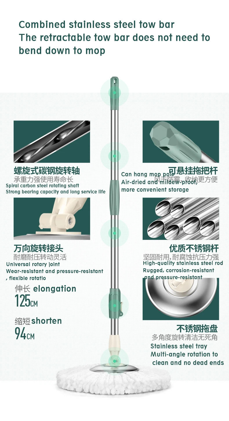 Spin Mop And Bucket Set