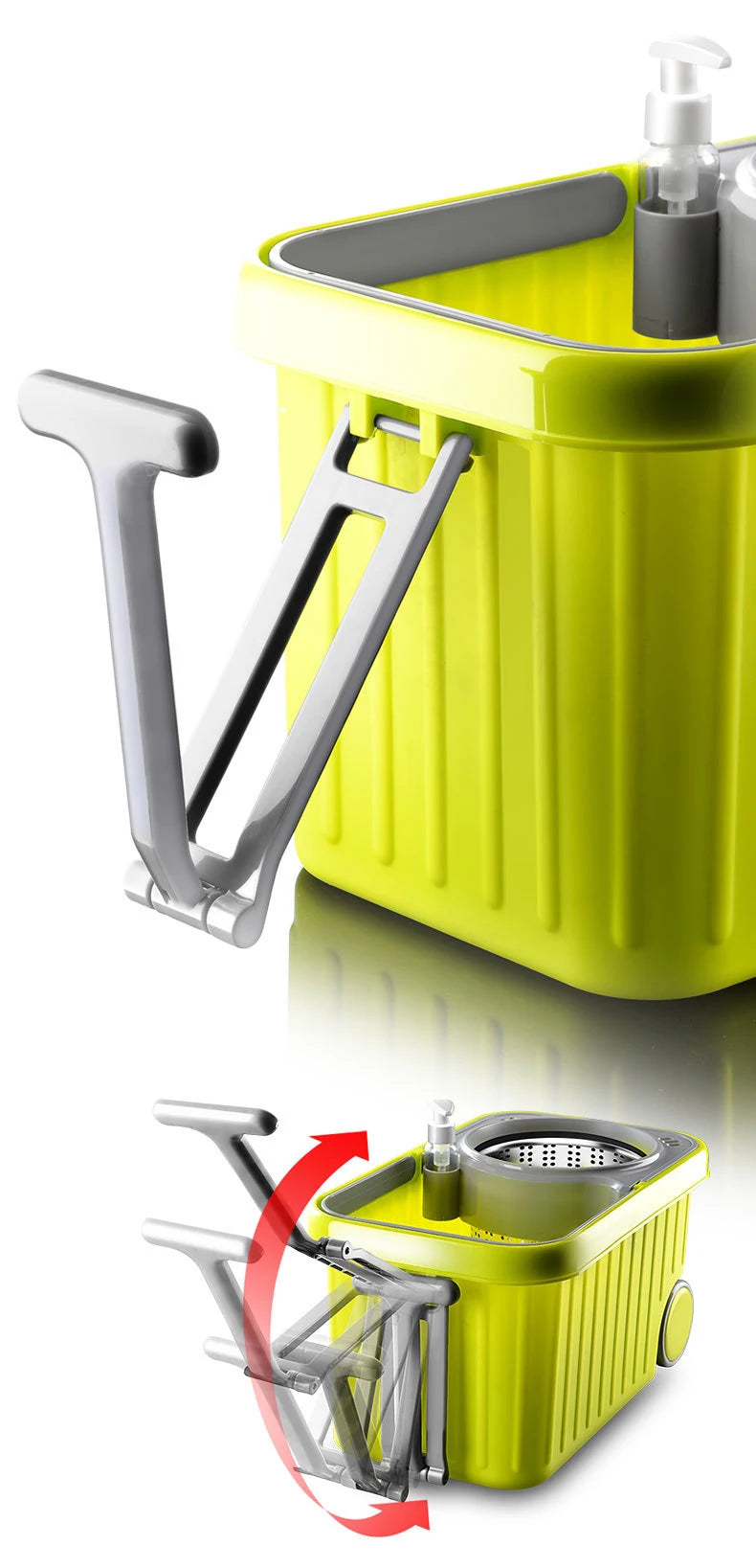 Spin mop and bucket set