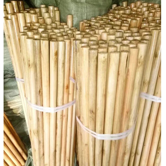 Varnished broom stick